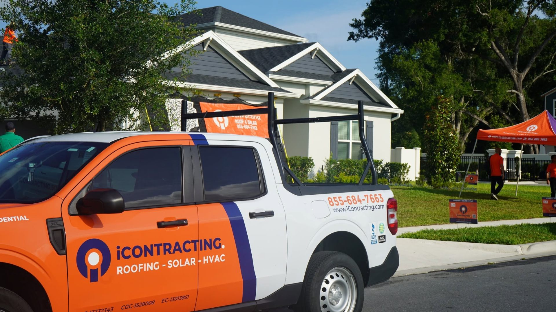 iContracting truck at a Central Florida home